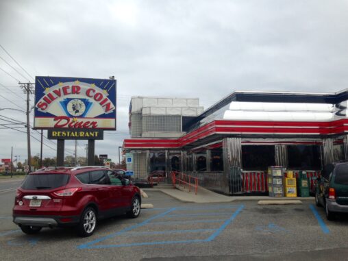 Exterior of the Silver Coin Diner