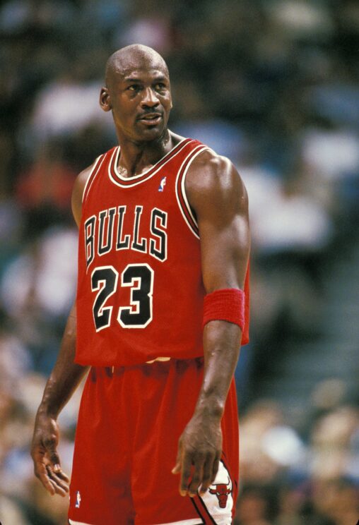 Michael Jordan wearing #23 for the Bulls