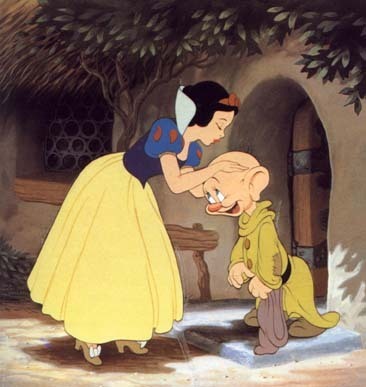 Snapshot of a scene from Snow White and the Seven Dwarfs